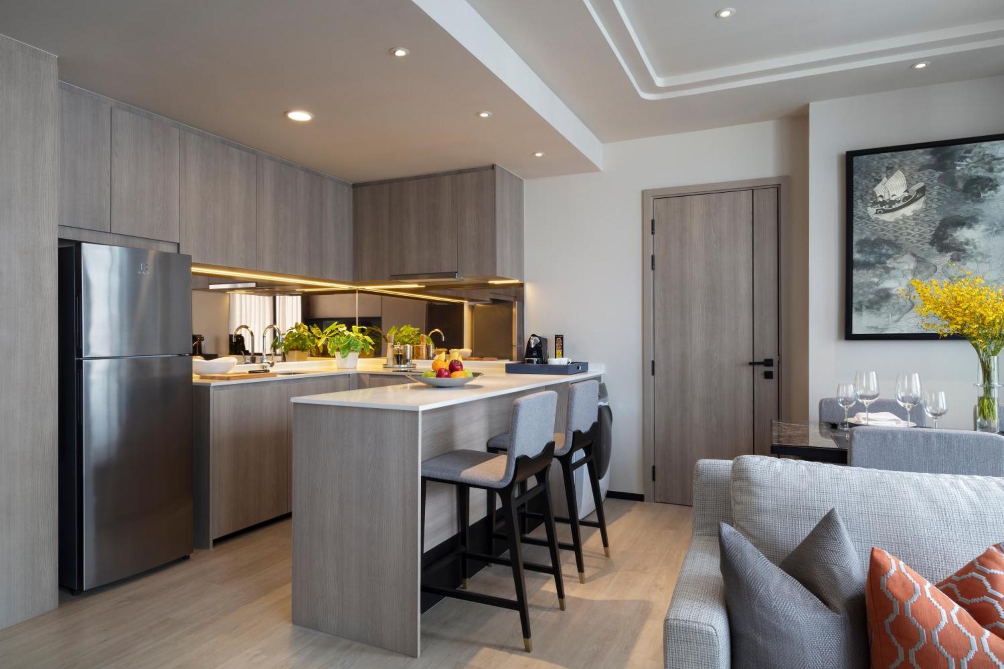Ascott Thonglor Bangkok - SHA Plus Certified Kültér fotó A kitchen in a condominium